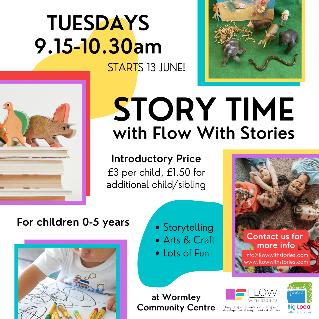 Story time with Flow With Stories. Group for under 5s