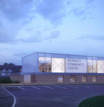 Digital realisation of Wormley Community Centre after redevelopment