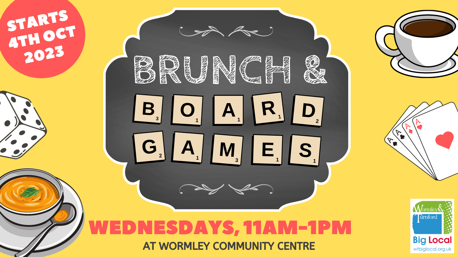 Board games and low cost brunch sessions