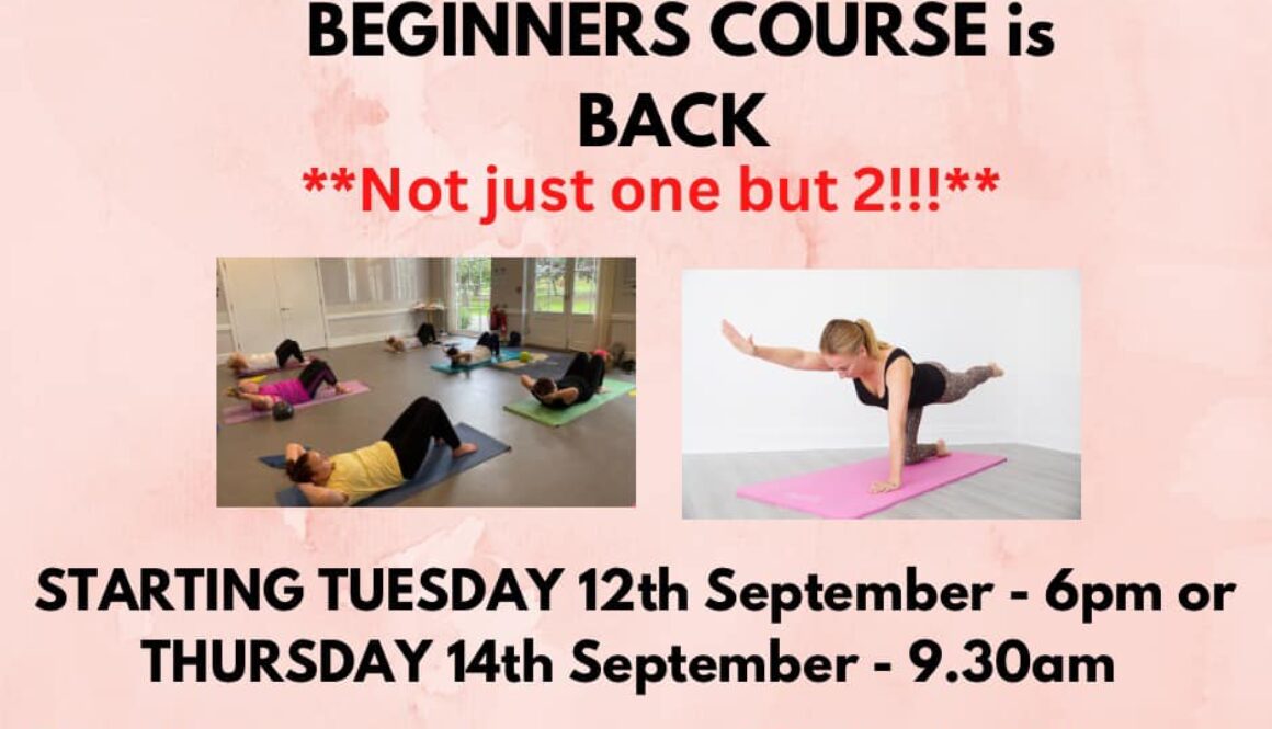 Pilates 4 weeks beginners course